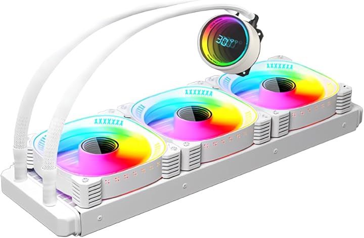 COOLMOON 簡易水冷クーラー 温度表示機能付き インフィニティ―ミラー CPUクーラー LED ARGB 5v 3pin LGA1700/1200/115X 4pin PWM