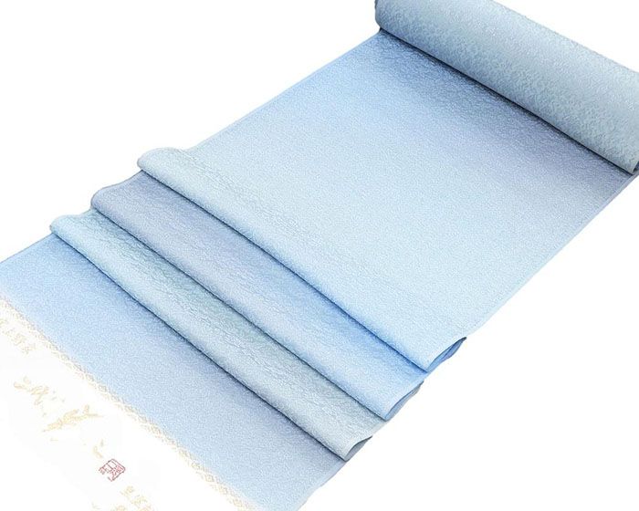 色無地 正絹 京加賀友禅 二代上野為二 色無地 紋意匠丹後ちりめん 新品 未仕立 反物 新品 a20