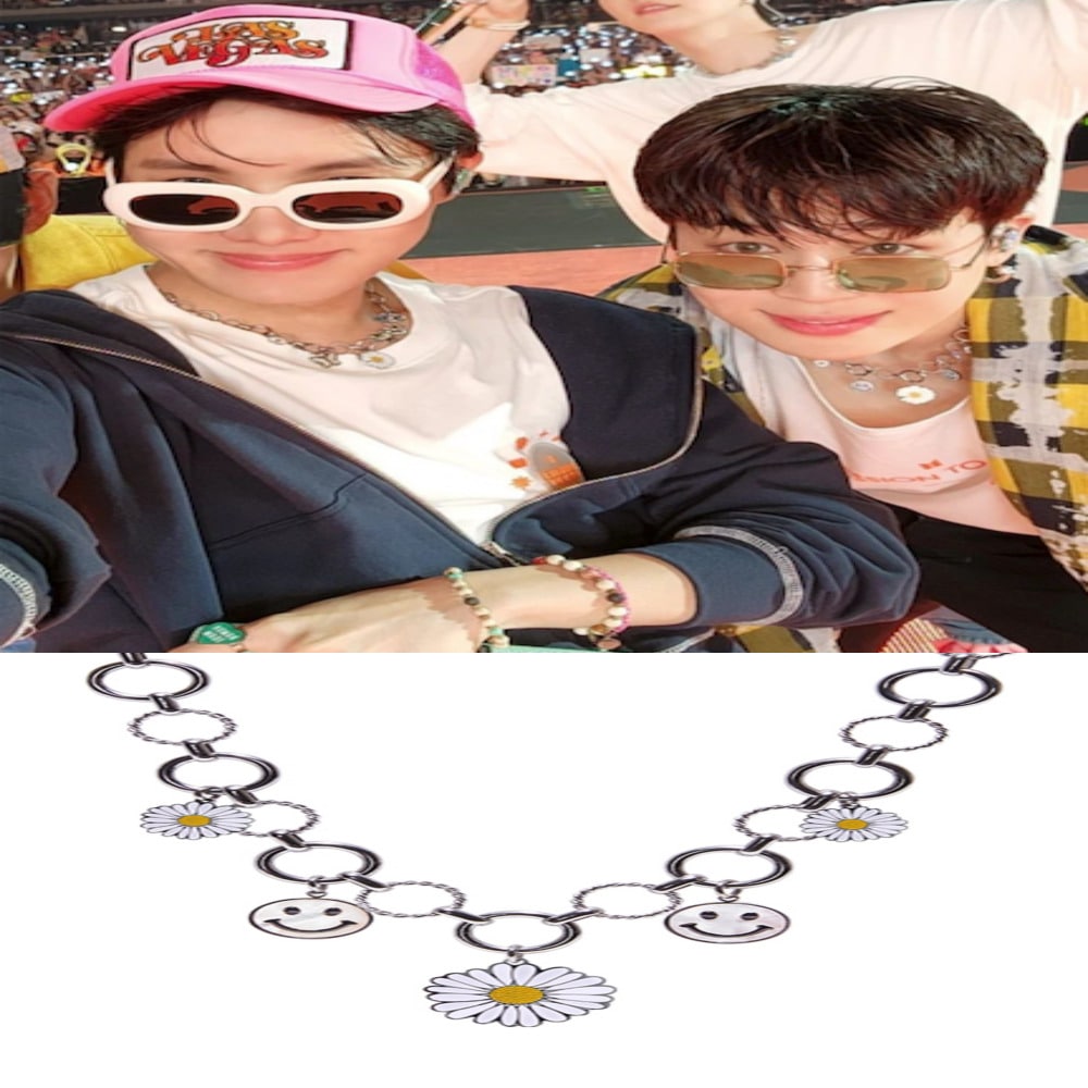 BTS/オンエンオフ着用/クーポン贈呈/韓国ファッション ジュエリー/5P HAPPYDAY NECKLACE/ネックレス/ペンダント/ユニセックス
