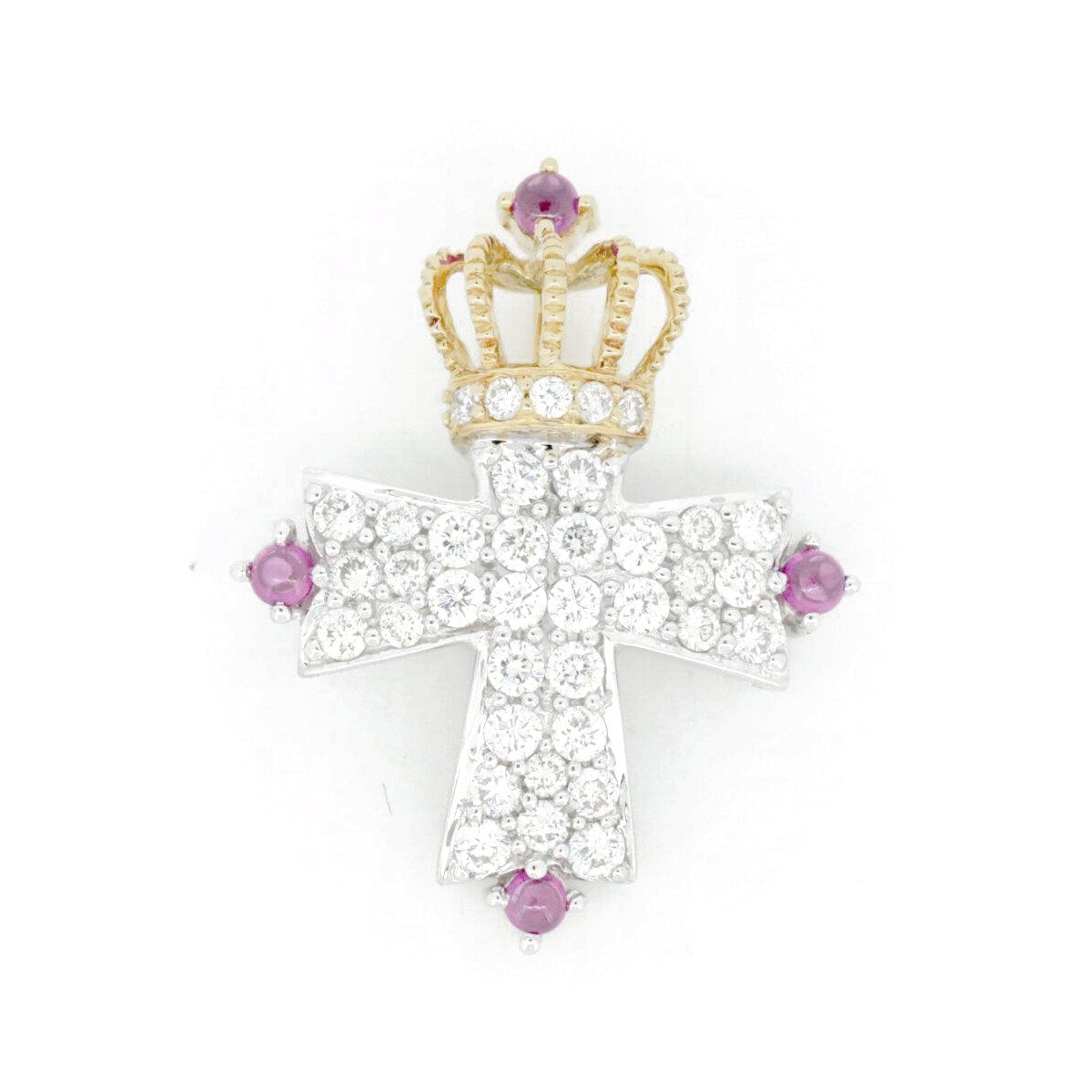 笠原真寿美 ルビーダイヤモンド ペンダント K18WG(18金 ホワイトゴールド)/K18YG(18金 イエローゴールド) 質屋出品