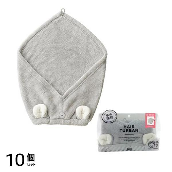 カラリズーイ ヘアドライタオル 吸水アニマルヘアターバン 1枚入 (コアラ) 10個セット