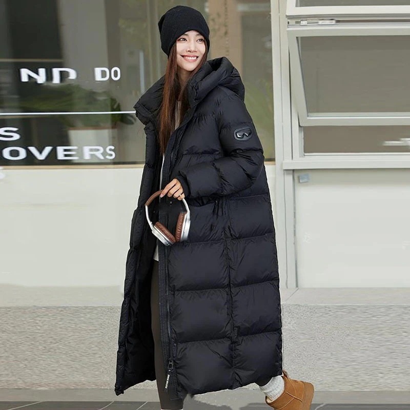 おしゃれ フード付き ロングダウンジャケット レディース 2026冬 新作 加厚 ホワイトダックダウン 大サイズ