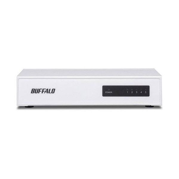 バッファロー 10/100Mbps対応スイッチングHub 金属筐体/電源内蔵モデル（5ポート） ホワイト LSW4-TX-5NS/WHD 6,841円