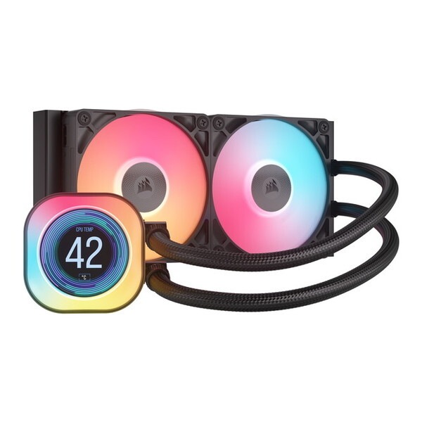 CW-9061022-WW ブラック iCUE LINK TITAN 240 RX RGB LCD CPUクーラー