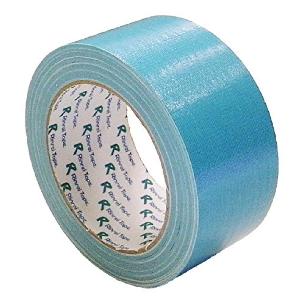 リンレイ 布カラーテープ #384布カラー （スカイブルー）サイズ50X25m まとめ買い30巻セット