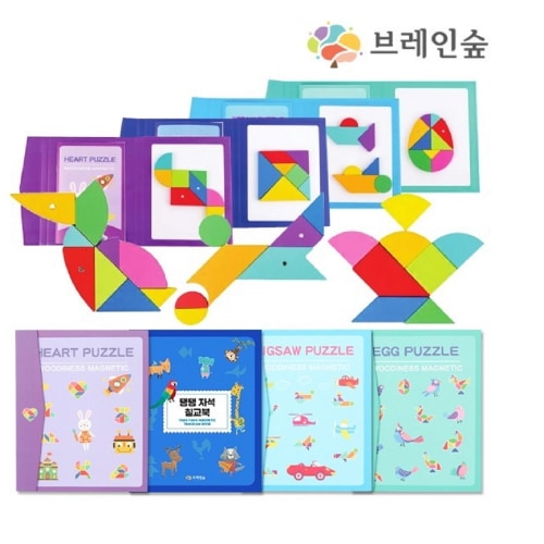 ブレインフォレストクリエイティブマグネットパズル4種学習セット幼稚園学校学院教授教区団体創造力 8,038円