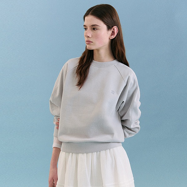 NUBASIC LOGO SWEATSHIRT LIGHT BLUE