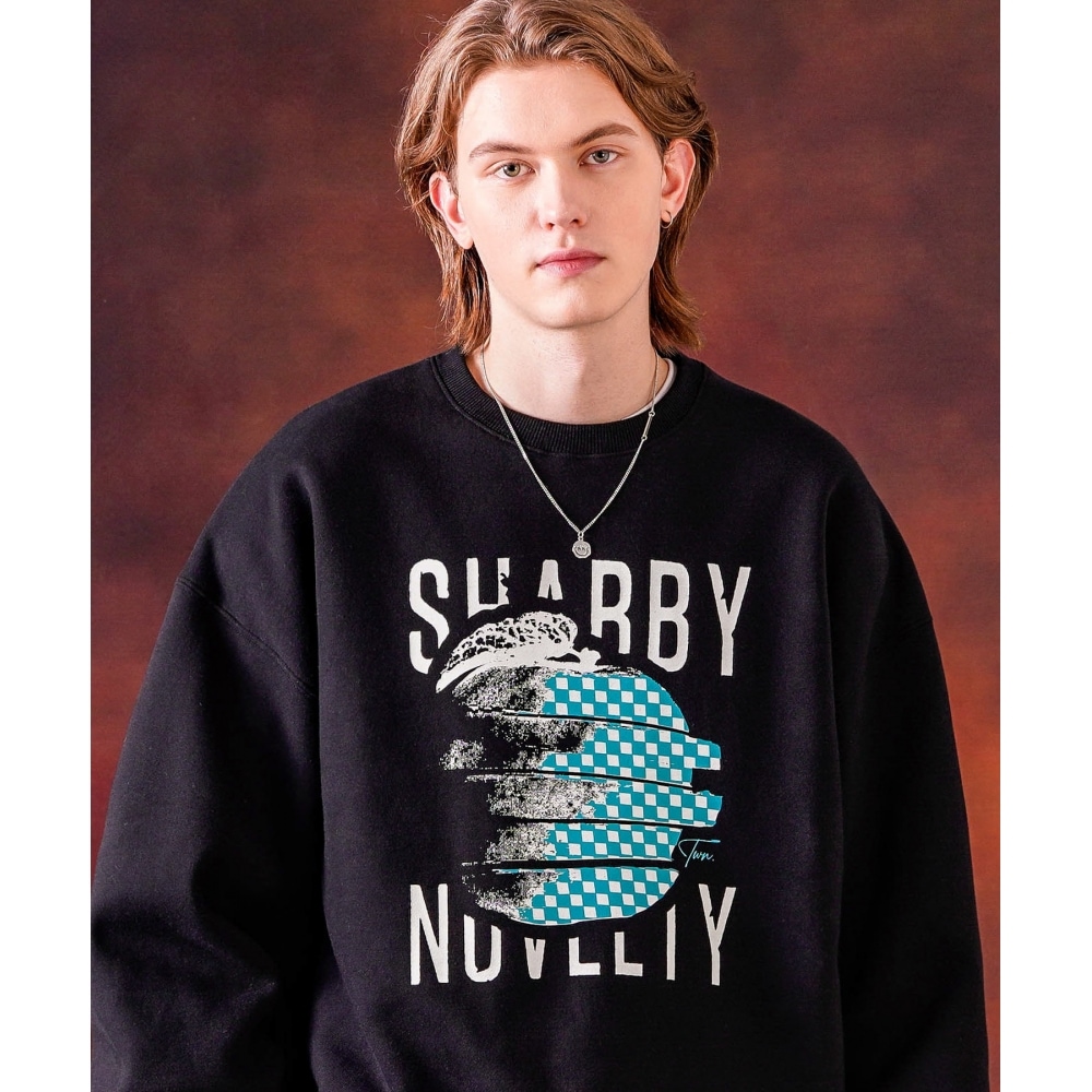 TWNシャビアップルマンツーマンブラックHSMT3544