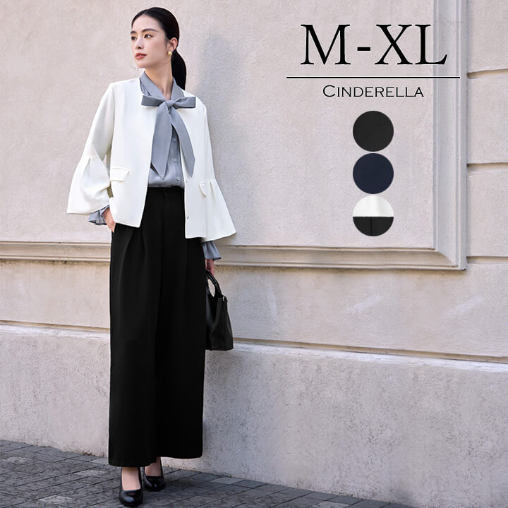 パンツドレス レディース セットアップ かっこいい きれいめ 長袖 秋冬 秋 冬 パーティードレス