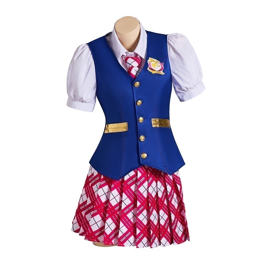 [迅速な配達] 最低価!格! 実写映画バービー服プリンセスアカデミー制服デランシーバービーワンピースコスプレ衣装