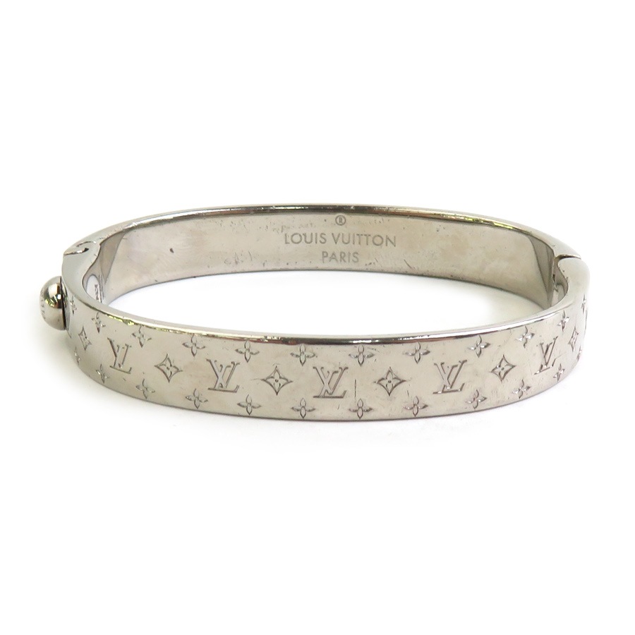 ルイ ヴィトン LOUIS VUITTON ブレスレット カフ ナノグラム メタル ピンクゴールド レディース M00253 56727a