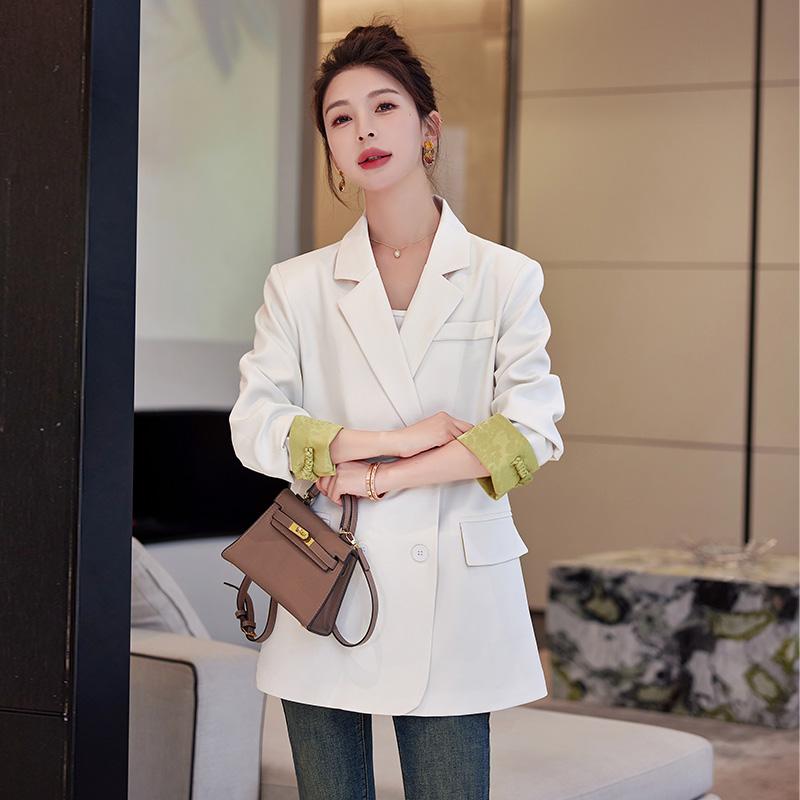 ジャケット レディース お母さん ブレザー 春秋 高級感 ウエスト カジュアル ジャケット コート ビジネス おしゃれ 大人っぽい ファッション シンプル 上品