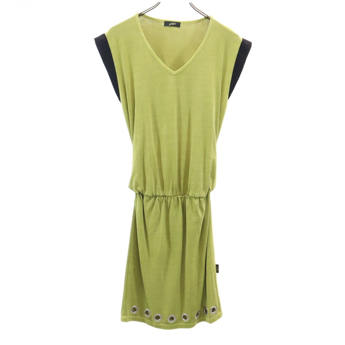 ノースリーブ Vネック ワンピース S グリーン系 レディース 5,320円