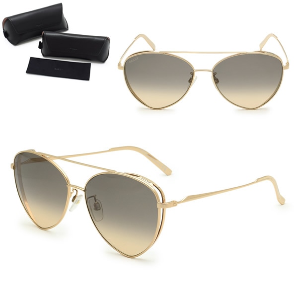 サングラス BY0003-H/S 28B 59 サングラス ノーズパッド UVカット レディース ゴールド グレーベージュグラデーション