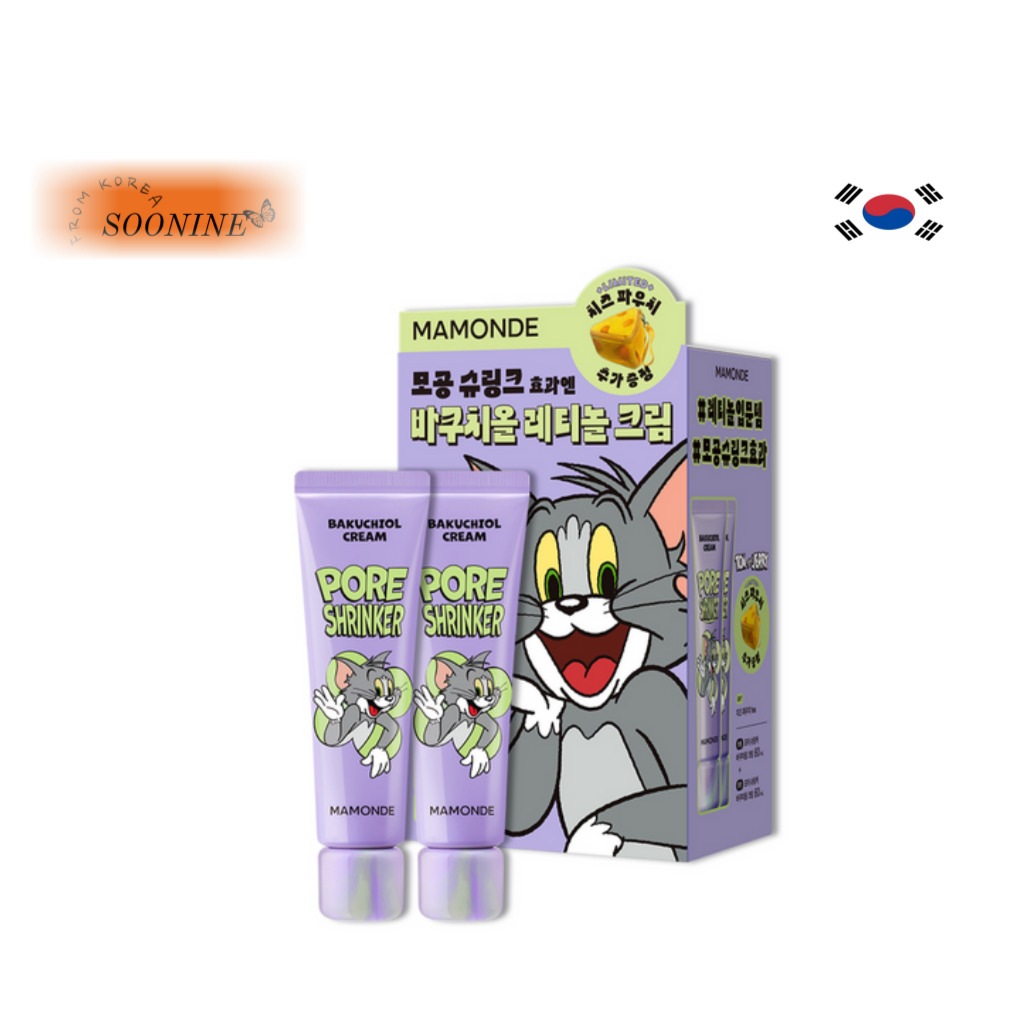 [Korea]ポアシュリンカー バクチオールクリーム 60ml トムとジェリーエディション