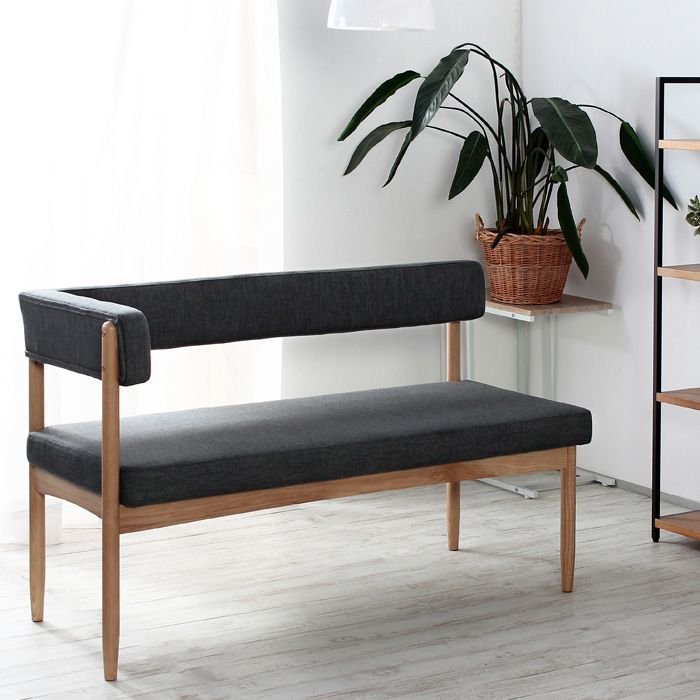 ダイニングソファー 2人掛け 背もたれ 肘付き おしゃれ 北欧