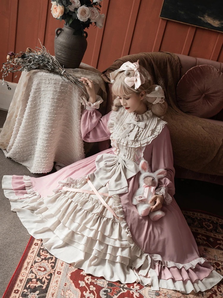 【激安本日限定】ロリータ ワンピースロリータはエレガントなクラクラシカルツインドールプリンセスドレスロリータドレス