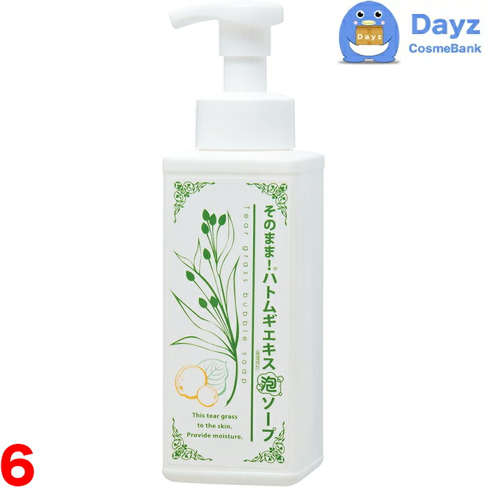 そのまま！泡ソープ 500mL　ハトムギエキス　6点セット　　泡洗顔 洗顔料 洗顔剤 化粧落とし プラセンタ泡ソープ　　nc