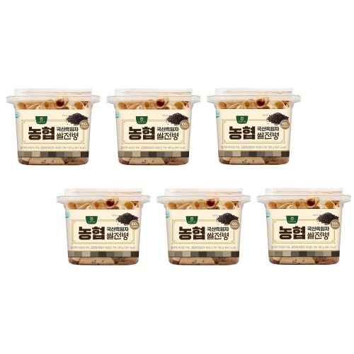 農協食品国産黒妊娠中の米餅瓶160g 6個おいしい香ばしいお菓子おやつ軽食ティータイムデザート