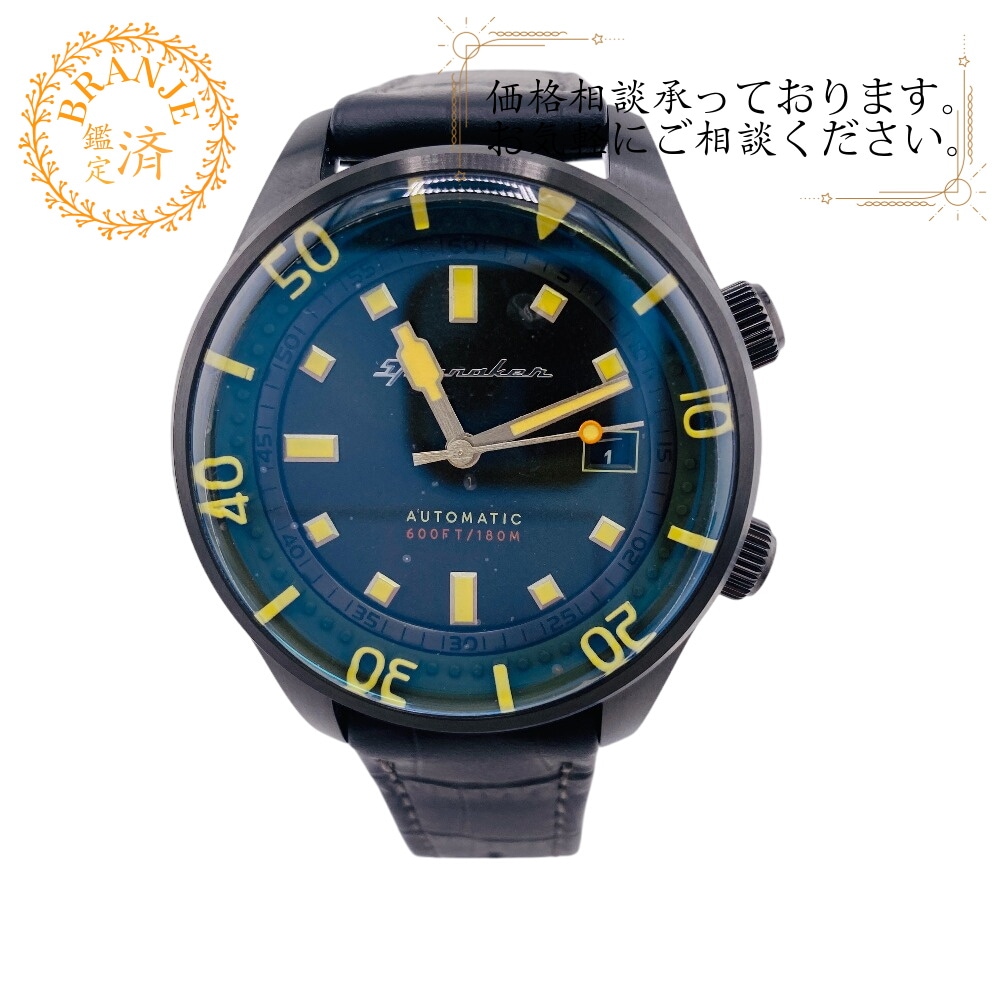 SP-5062-WN-04 BRADNER-wena 3 180M防水 自動巻 wena3 腕時計 ブラック ブランド