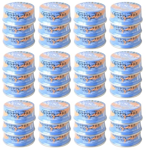 KAMOME かもめ屋 ライトツナフレーク 水煮 食塩不使用 80g 3個*12パック（36個） 9,455円