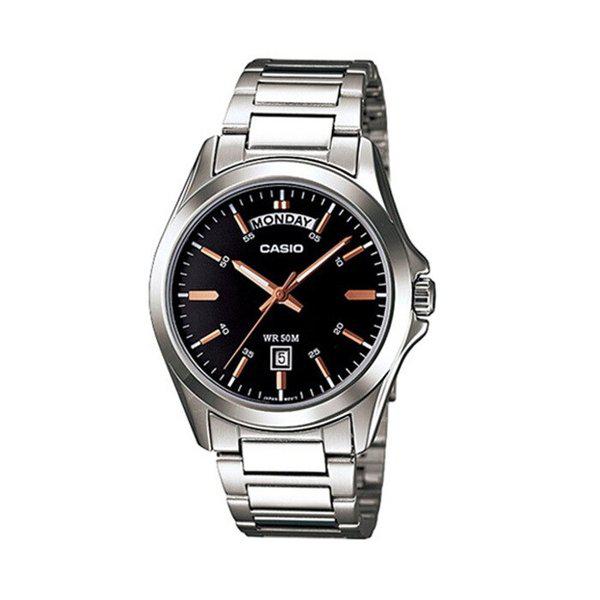 男性用メタル腕時計 MTP-1370D-1A2