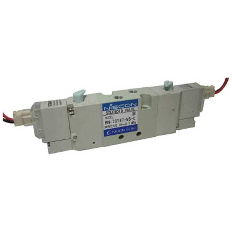 日本精器　4方向電磁弁M5ダブルAC100V7GT　BN7GT47M5CE100