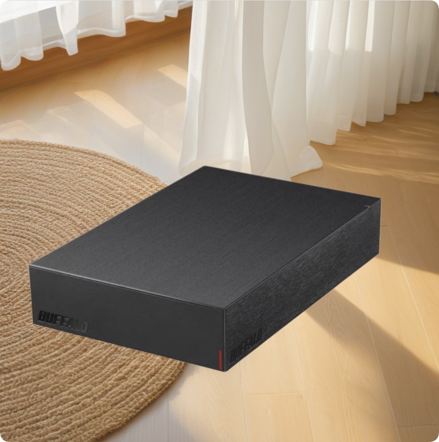 外付けハードディスク HD-LE-Bシリーズ 6TB USB 3.2（Gen 1）/3.1（Gen 1）/3.0/2.0 静音&防振 縦置き・横置き対応 ブラック HD-LE6U3-BB