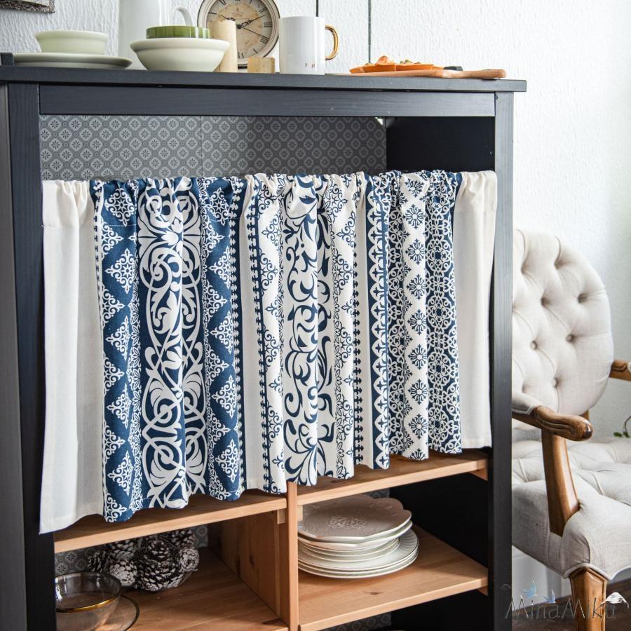 出入り口 ボヘミアンパターン 短い 小窓 カーテン お風呂 遮像 おしゃれ キッチン レトロな花柄 【新品現品】カフェカーテン UVカット 間仕切り目隠し 半窓カーテン 5,324円