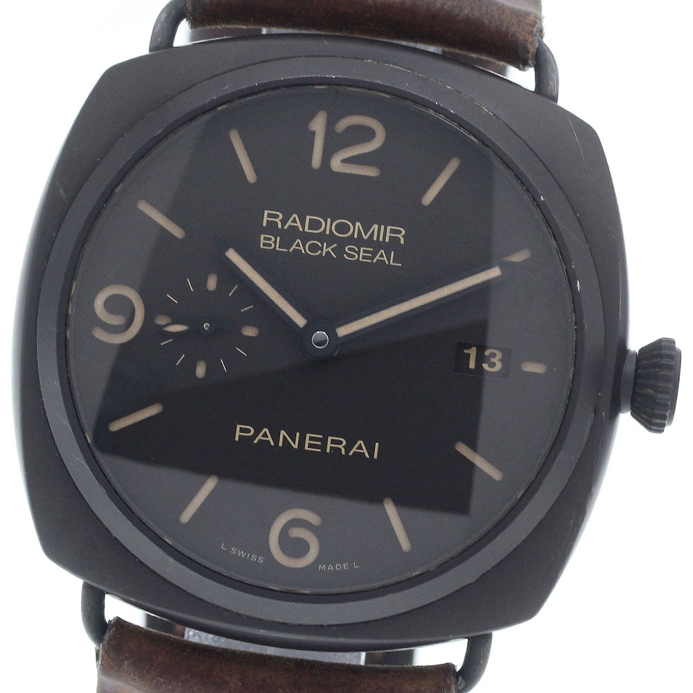 パネライ PANERAI PAM00505 ラジオミール コンポジット ブラックシール 3DAYS 自動巻き メンズ 保証書付き_951940【中古】