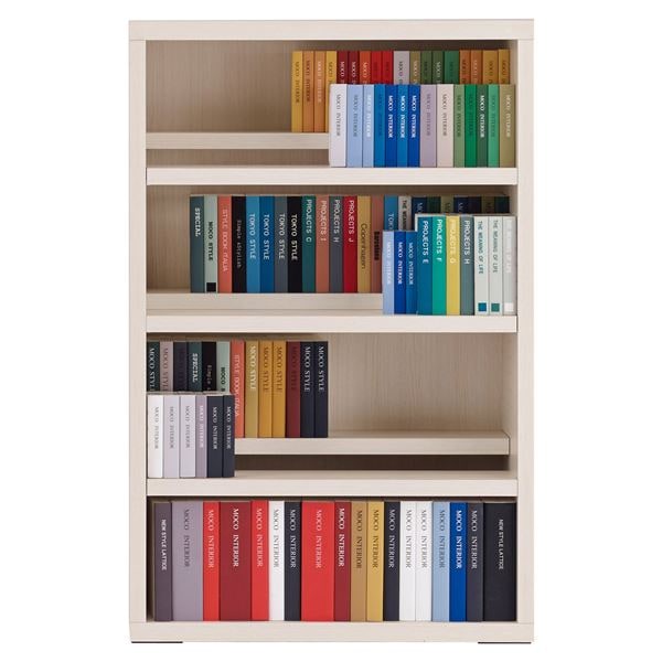 フナモコ コミックシェルフ ロータイプ (幅75×114cm) ホワイトウッド CBS-76L