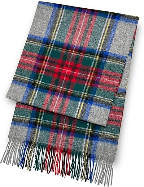 [Vita Natur] ヴィタ・ナトゥール 極上カシミヤ100％ 大判35cm幅 マフラー【レディースメンズ共用】 (186cm×35cm) 無地・チェック柄（全12色）