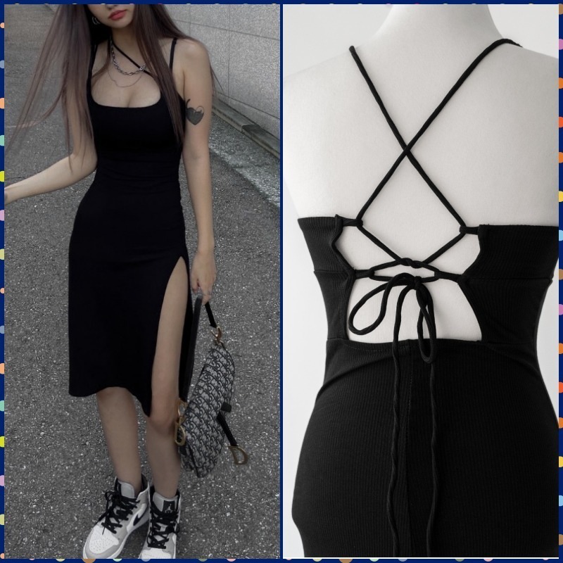 【 Swimcity 】Soho s street long slit dress