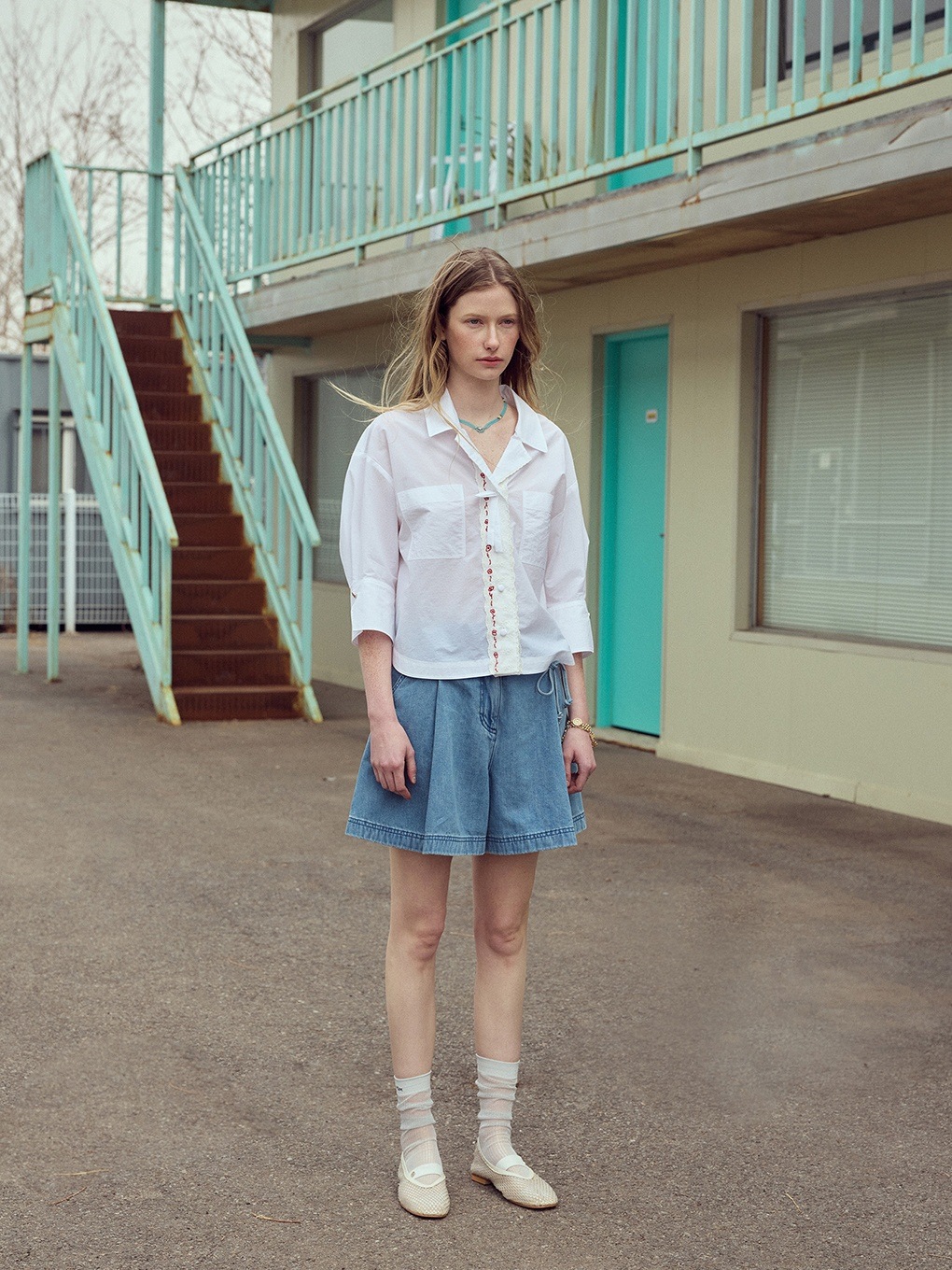 DEWL ボースカラップ 刺繍 シャツ