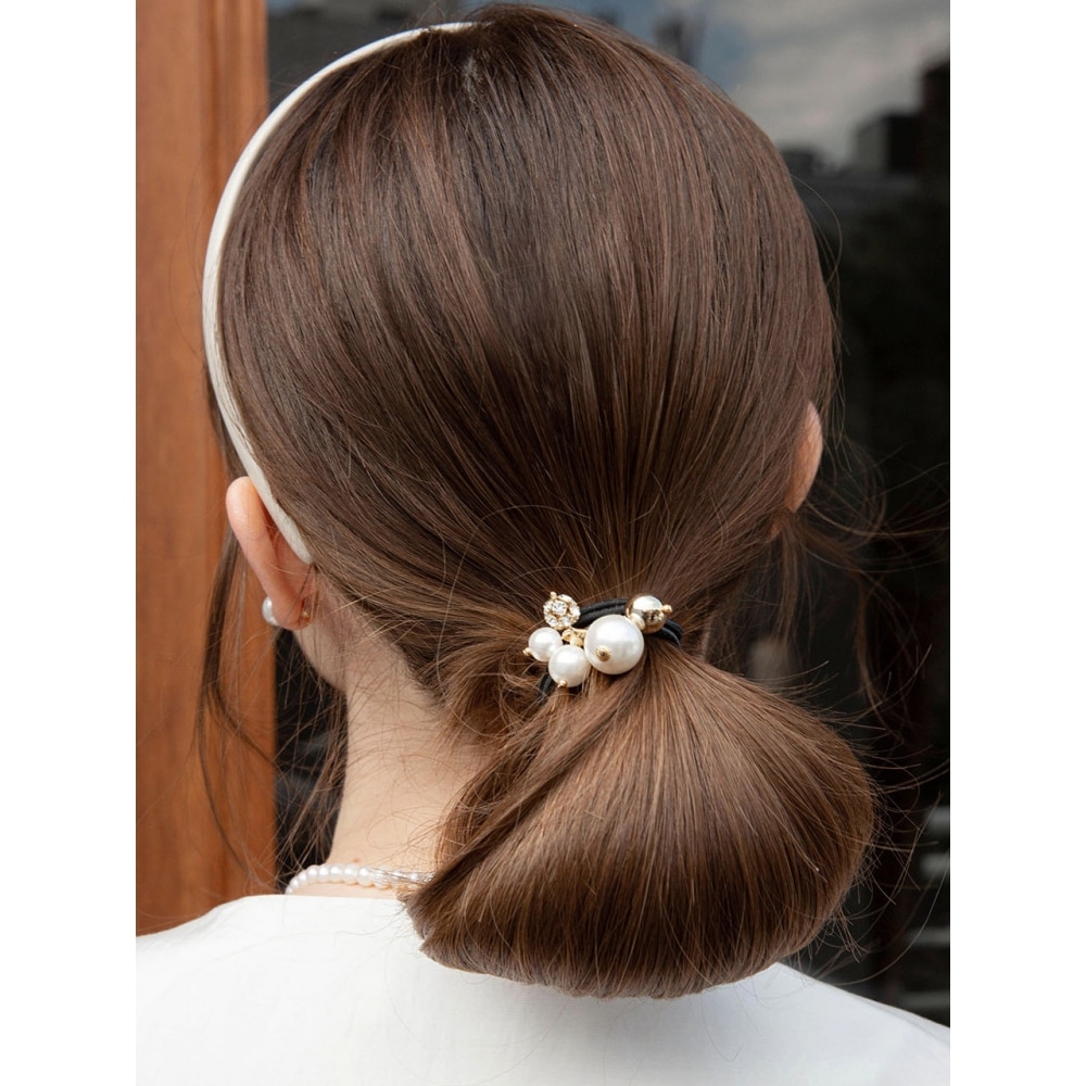 Jean Paul ClarisseミニクリスタルパールポニーテールLFPT0253