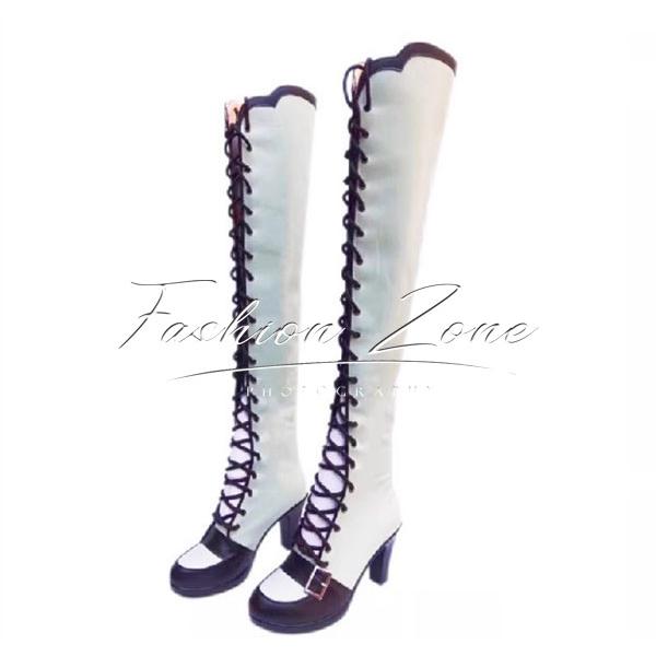 初音ミク 風 39パーティー望月ドレス コスプレ靴 男女兼用 シューズ 道具小物 ブーツ cosplay ハロウィン仮装 変装