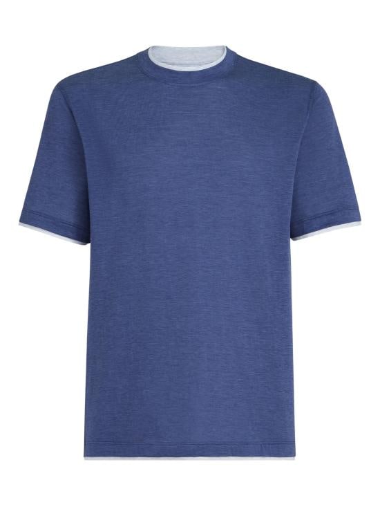BRUNELLO CUCINELLI Men T-Shirts MR8337427 CTA27 Blue