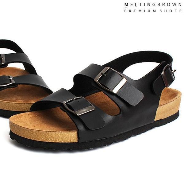 カップルレザーサンダル オフィスレザーサンダル カップル水遊びサンダル SK13