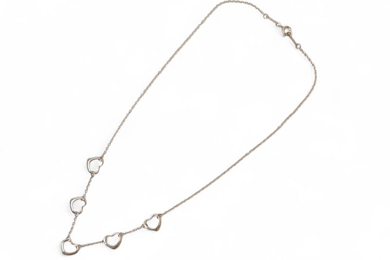 ネックレス/ペンダント シルバー SV925 ファイブ オープンハート【中古】