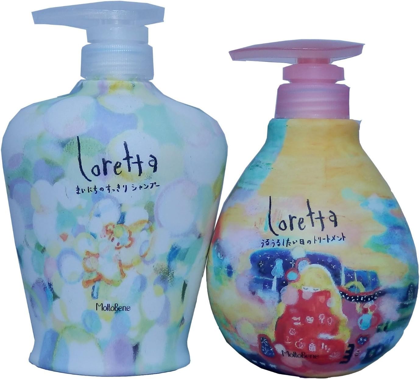 モルトベーネ ロレッタ まいにちのすっきりシャンプー600mlとうるうるしたい日のトリートメント500gのセット 1320