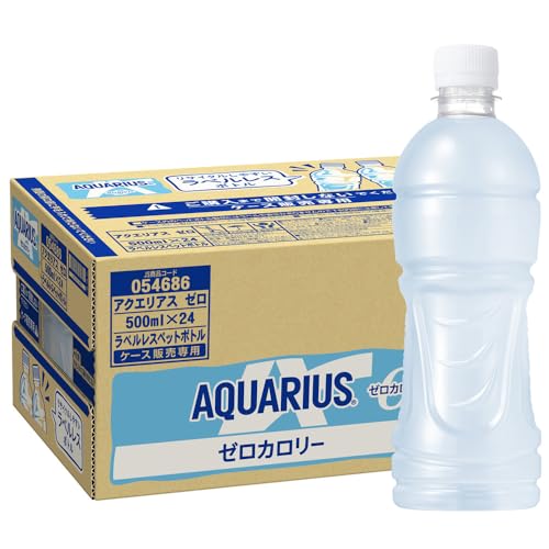 コカ・コーラ アクエリアス ゼロ ラベルレス 500mlPET ×24本