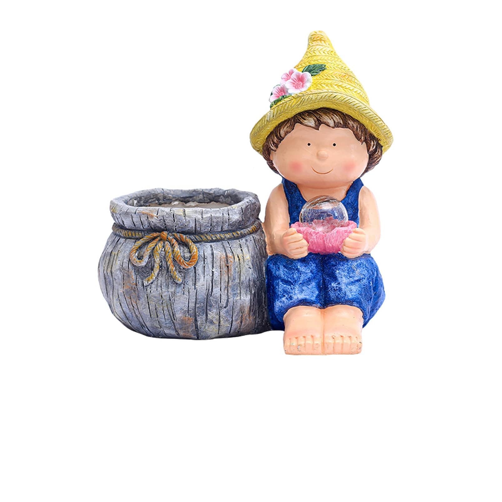 ガーデンライト ソーラーライト 植木鉢 多肉植物 鉢 F 置物 かわいい 置物ライト ソーラー 芝生 玄関先 庭 様式2 ガーデン ベランダ 屋外 装飾 おしゃれ LED アウトドア デコレーション