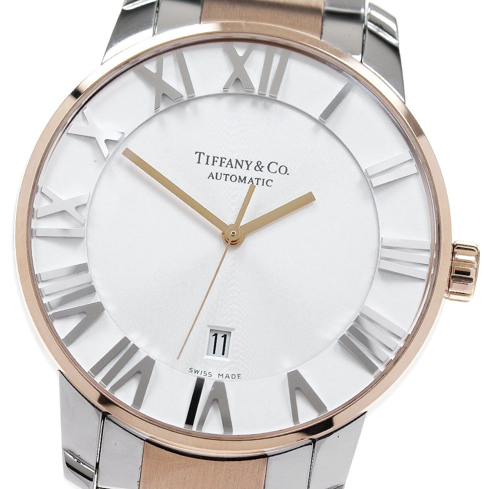 ティファニー TIFFANY&Co. Z1810.68.13A21A00A アトラス ドーム PGコンビ デイト 自動巻き メンズ 良品 _846187【中古】