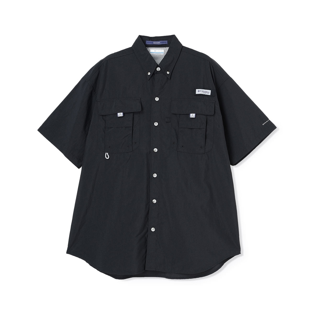 シャツ メンズ 半袖 ワイシャツ ワンポイント 吸水速乾 UVカット Yシャツ カジュアルシャツ フィッシングシャツ 半袖シャツ トップス バハマ II ショートスリーブシャツ FM7047