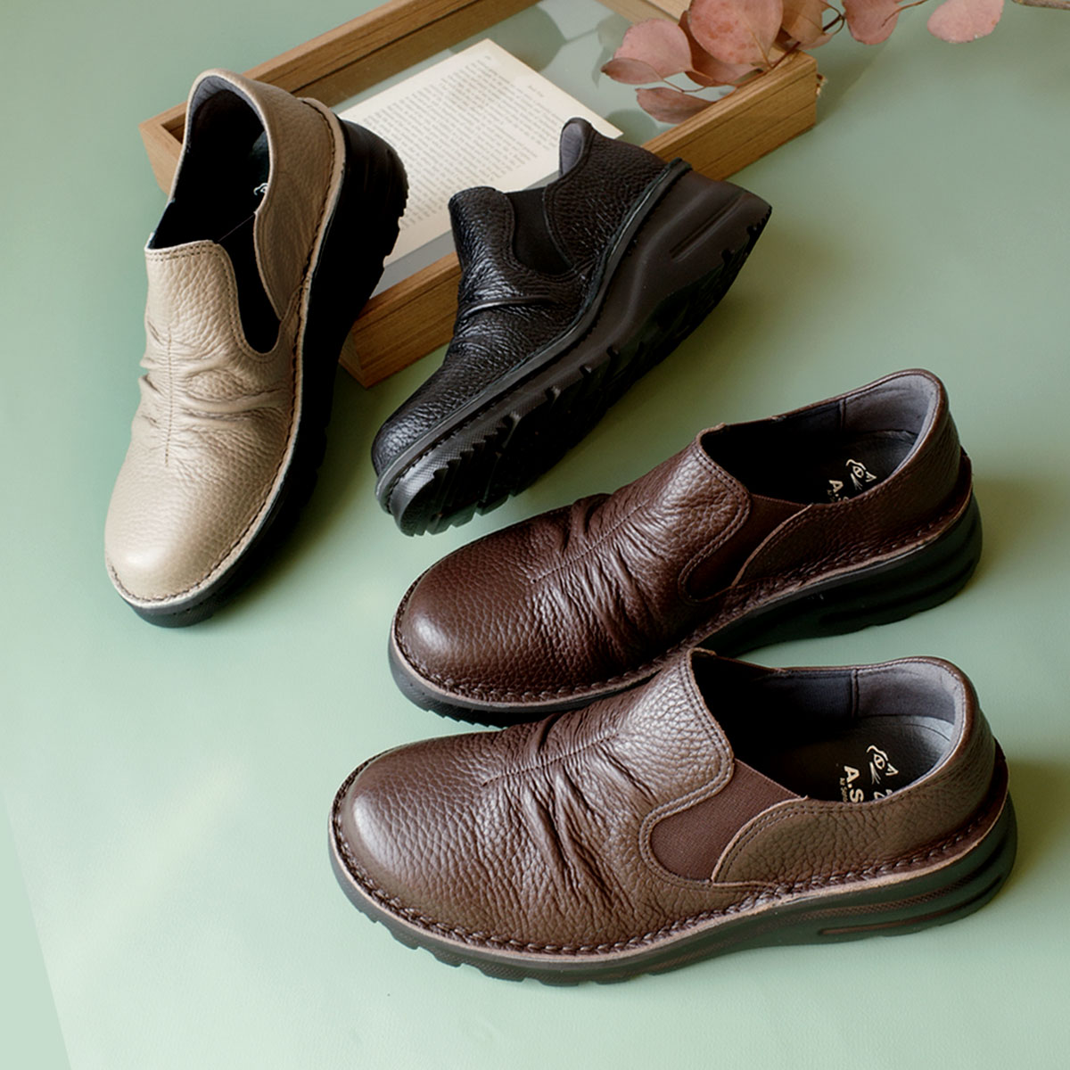 カジュアルタウンシューズDolaA.S.W(ドラ)エルフ0043ウォーキングシューズ レディース