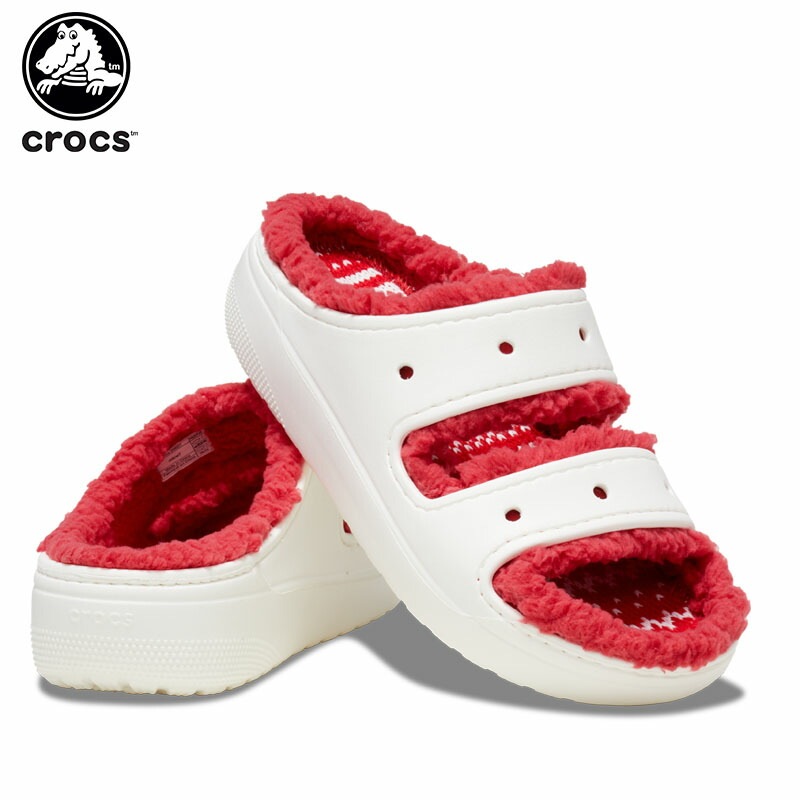 クロックス(crocs) クラシック コージー ホリデー セーター サンダル メンズ/レディース/男性用/女性用/サンダル/シューズ/ボア/秋冬[C/B]