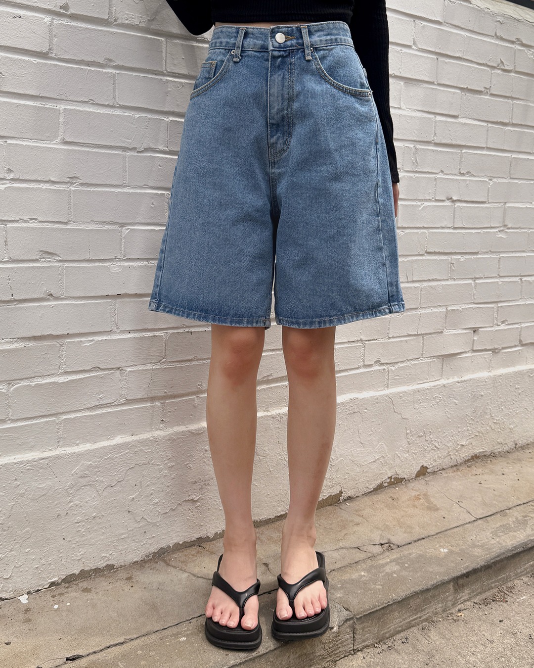 スリムデニムショートパンツ韓国ファッション レディース 5,810円