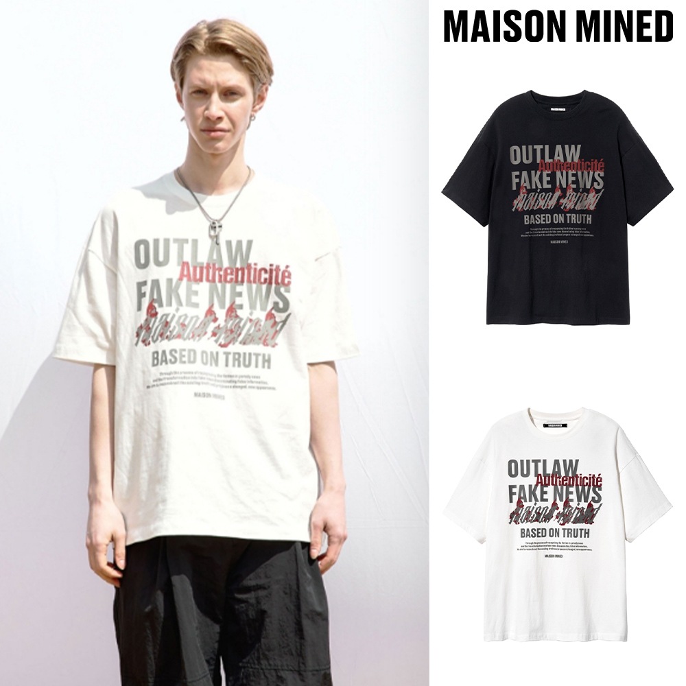 【MAISON MINED】 OUTLAW HALF T