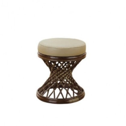 今枝商店 Romantic Rattan 籐クッション付スツール S46B