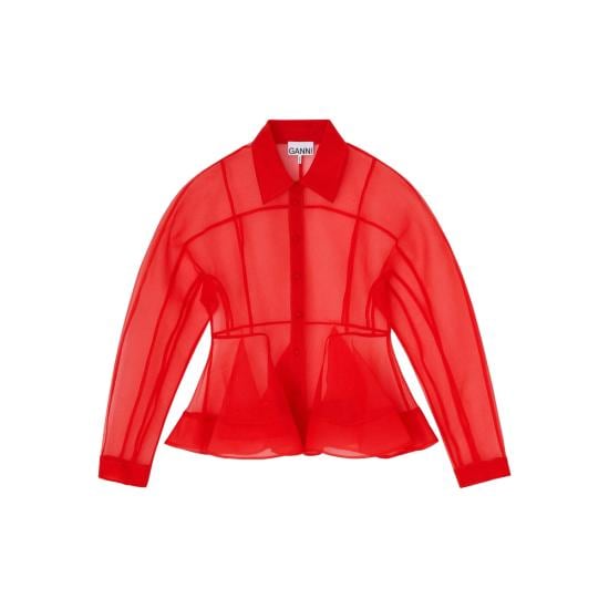 GANNI Women Shirts A1040098 05P RED